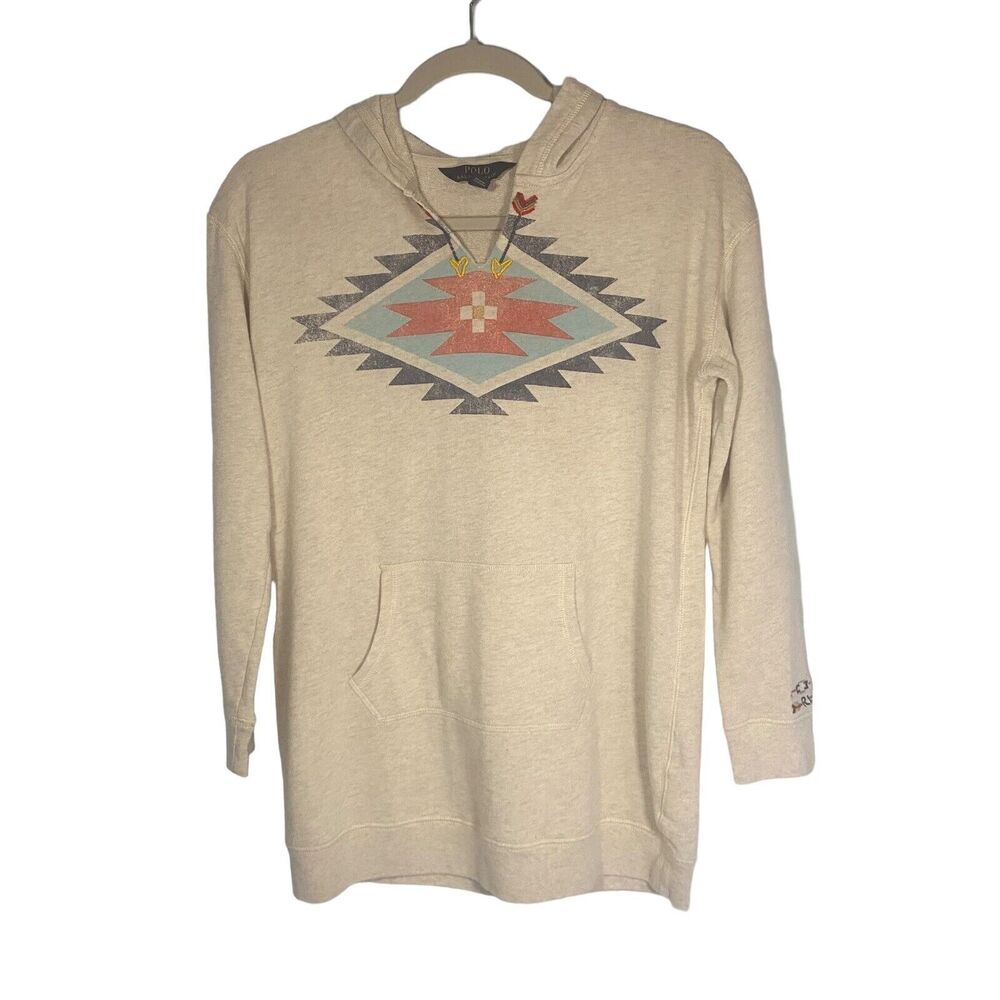 Polo Ralph Lauren Girls Southwestern Hoodie Size XL 16